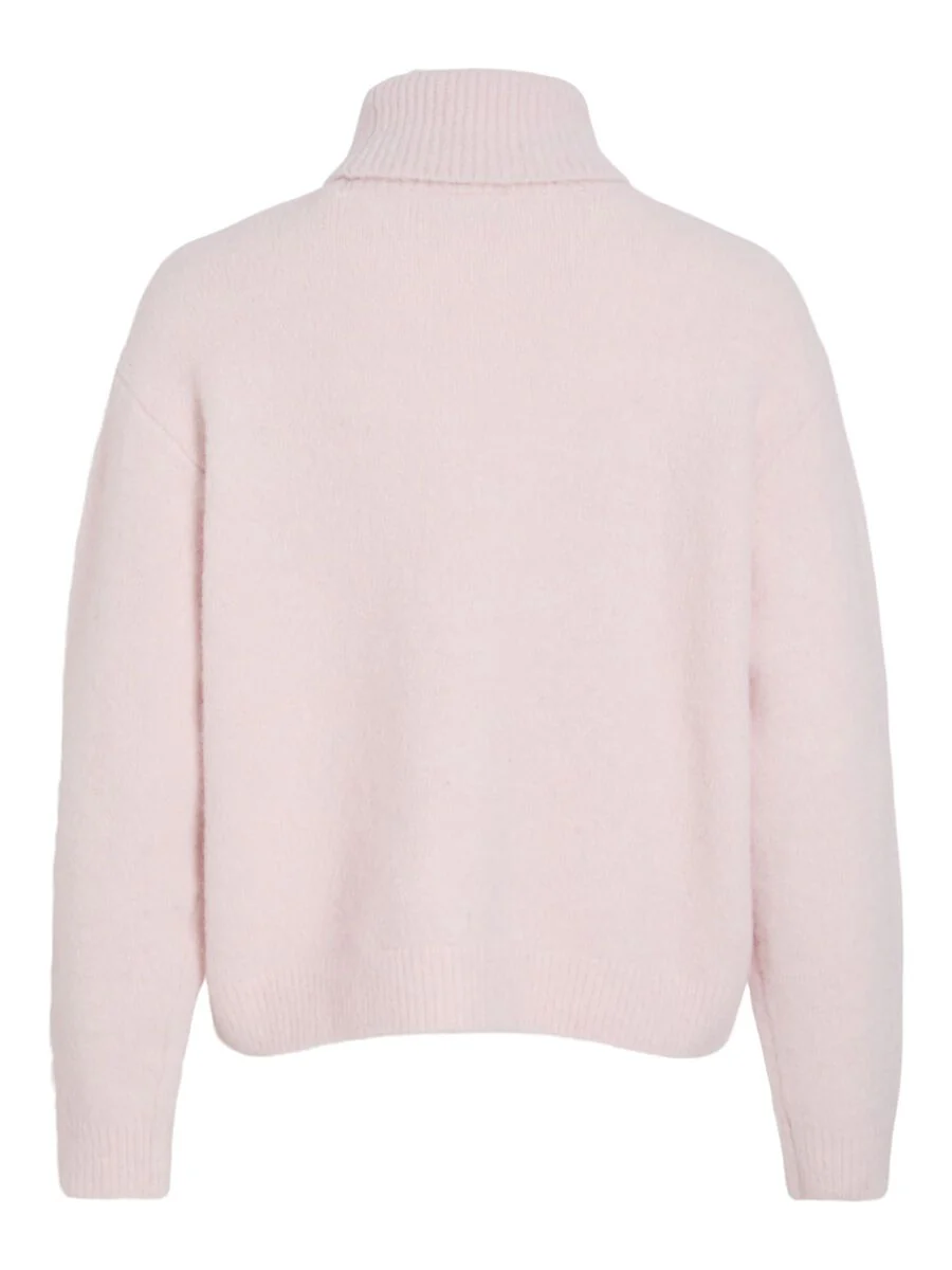 Maddie Roll Neck Jumper (Barely Pink) - Image 7
