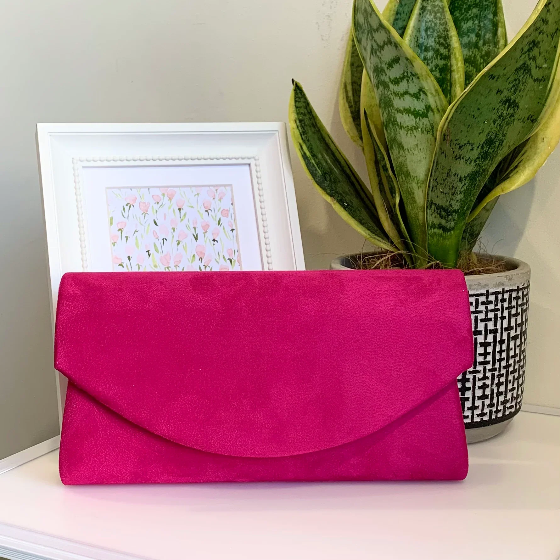 MADDIE SUEDE CLUTCH (VARIOUS COLOURS) - Image 6