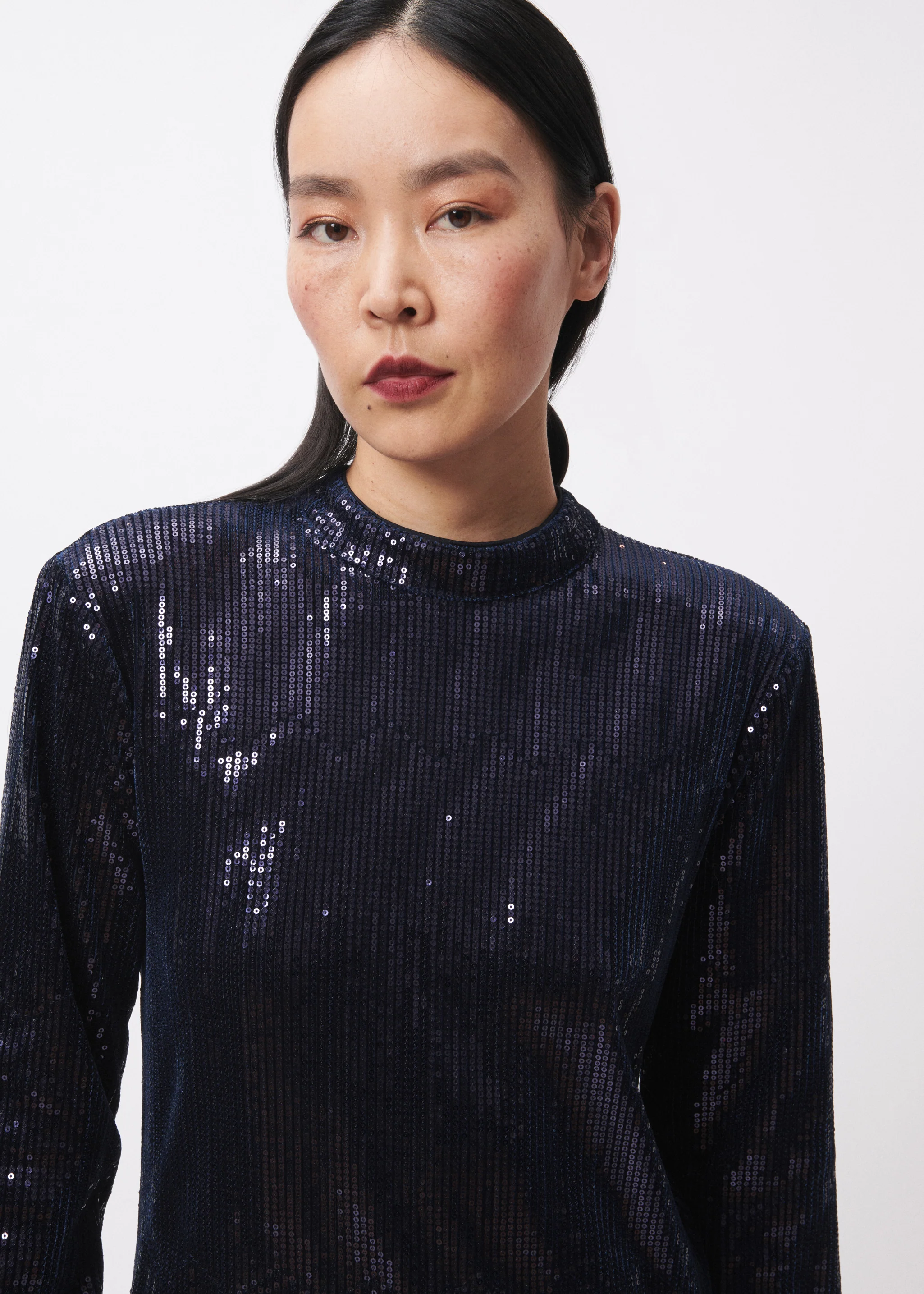 MADY SEQUIN DRESS (MARINE BLUE) - Image 4