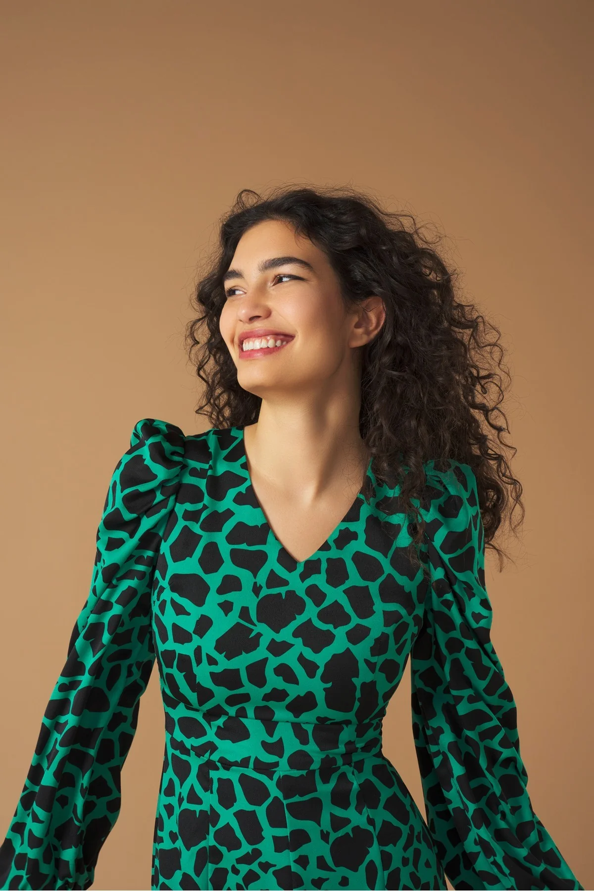 MAE DRESS (GREEN/BLACK) - Image 3