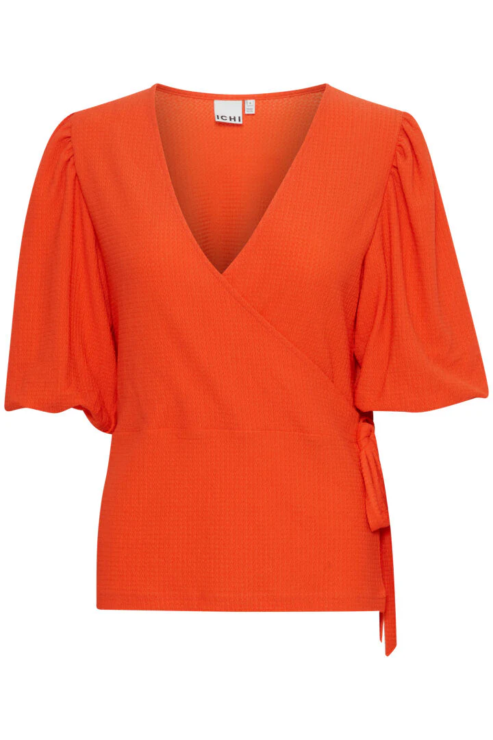 Maire V-Neck Top (Grenadine/Red) - Image 6