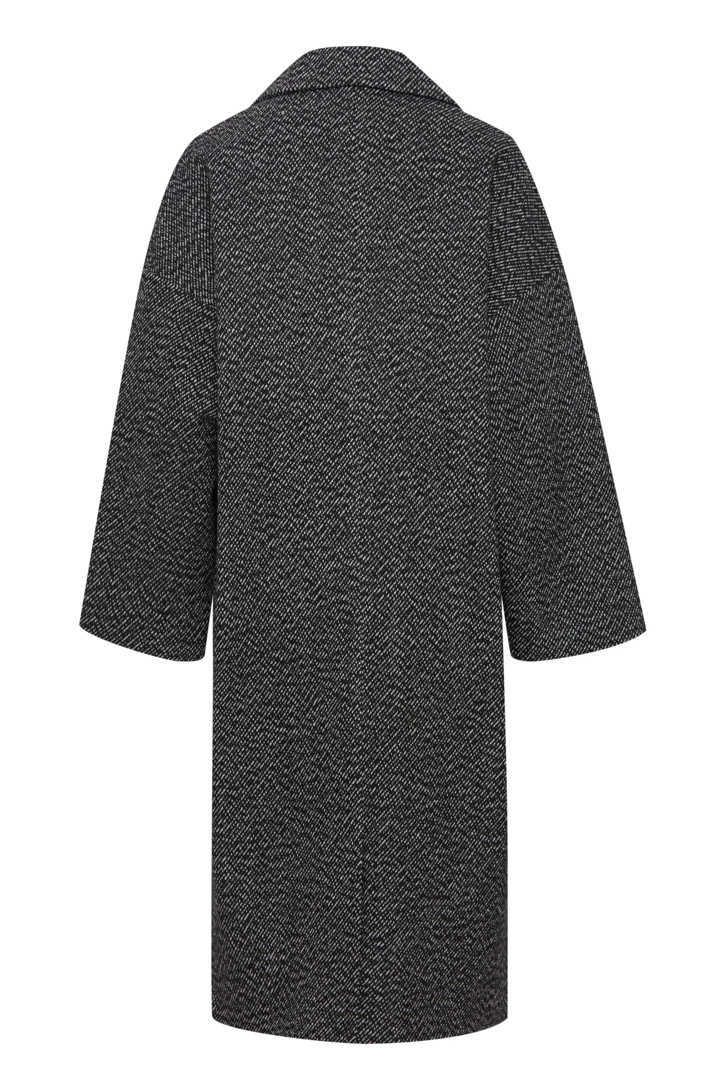 MALU LONG COAT (BLACK/WHITE) - Image 4