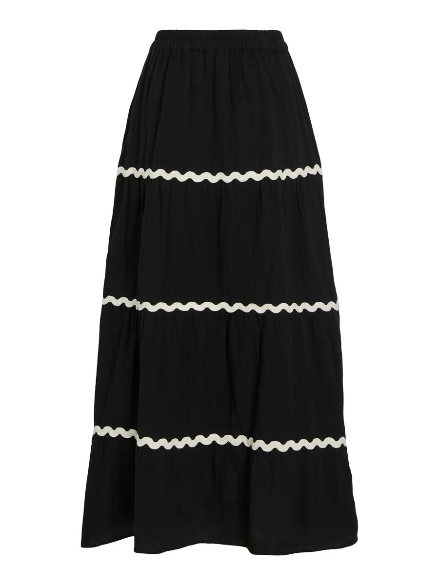 Manda High Waisted Maxi Skirt (Black Beauty) - Image 6
