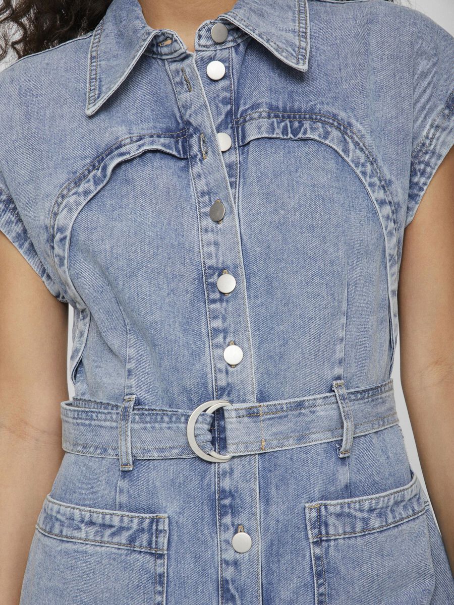 Mari Denim Jumpsuit (Light Blue) - Image 4