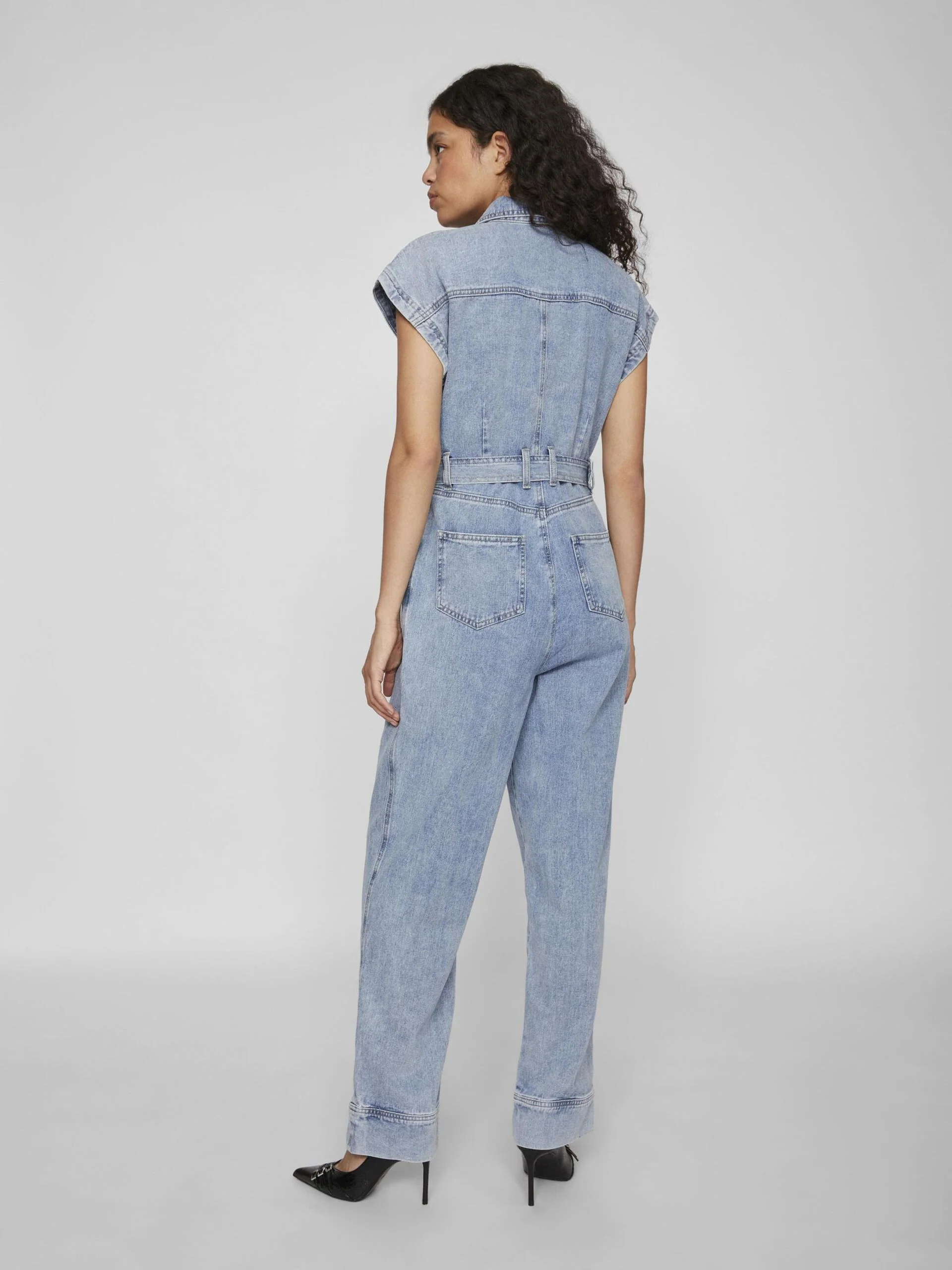 Mari Denim Jumpsuit (Light Blue) - Image 5