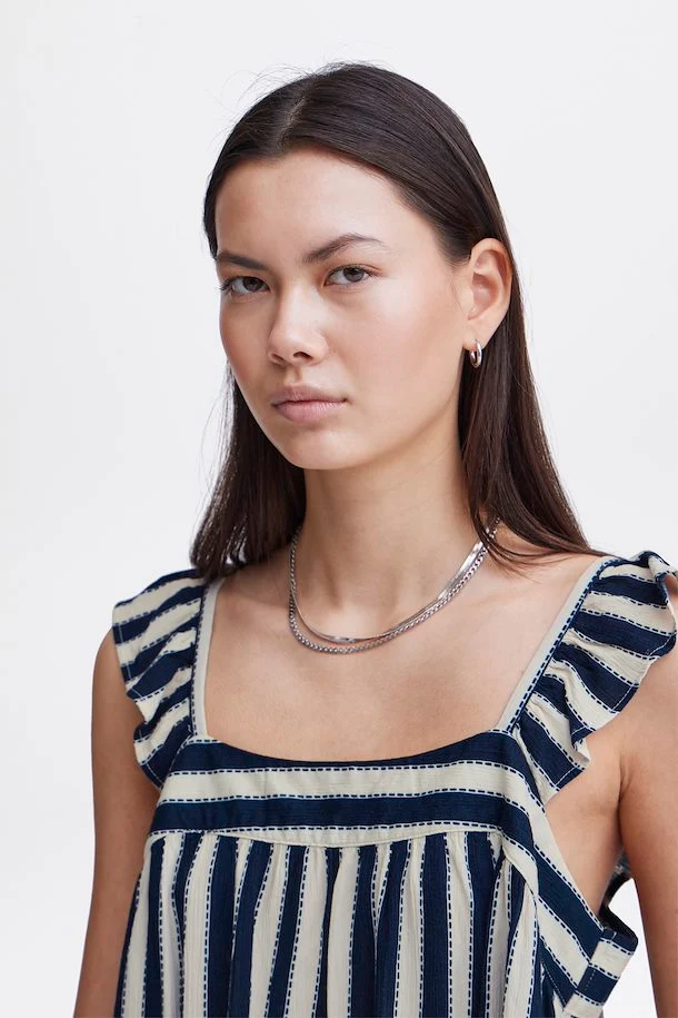 Marrakech Square Neck Top (Total Eclipse Stripe) - Image 3