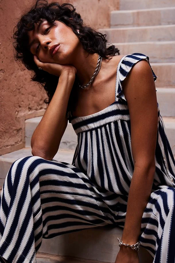 Marrakech Square Neck Top (Total Eclipse Stripe) - Image 4