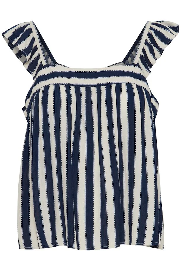 Marrakech Square Neck Top (Total Eclipse Stripe) - Image 8