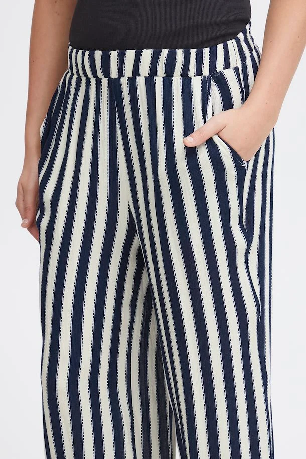 Marrakech Wide Leg Pants (Total Eclipse Stripe) - Image 4