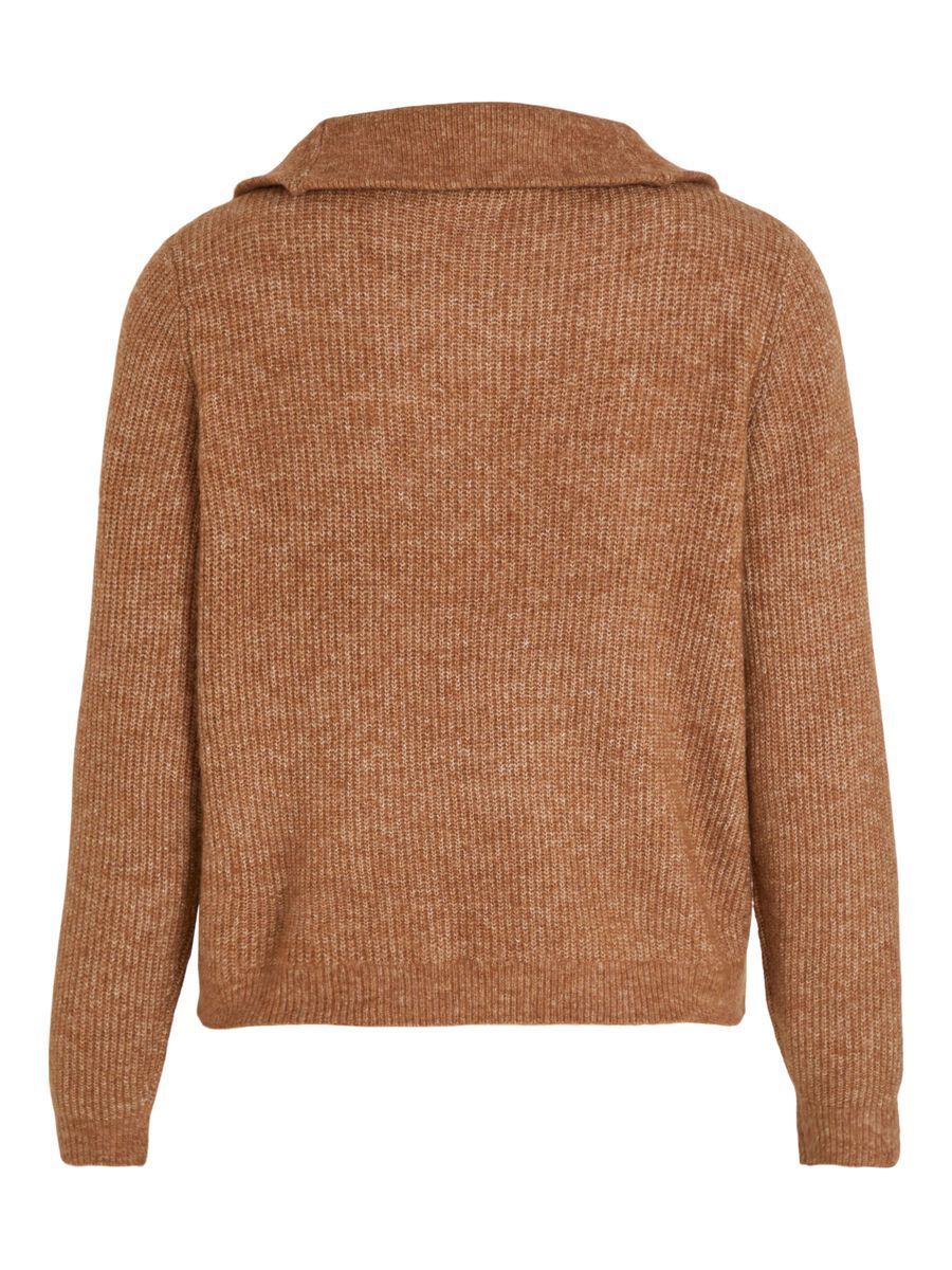 Mathilda Zip Neck Jumper (Toasted Coconut) - Image 7