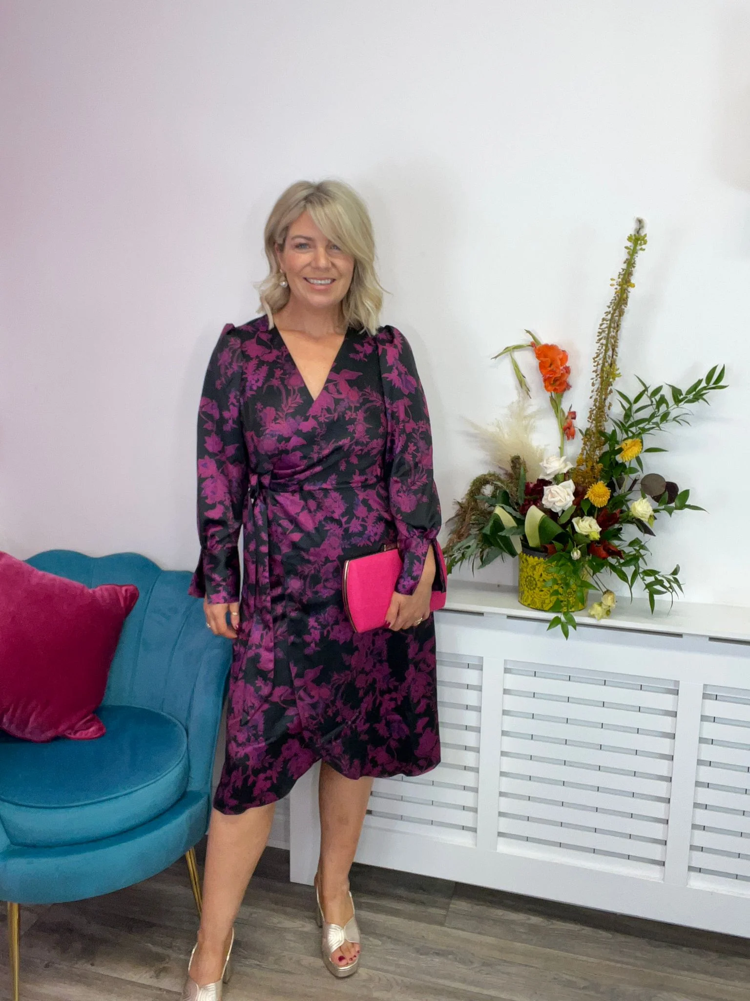 Maura Midi Dress (Black) - Image 2