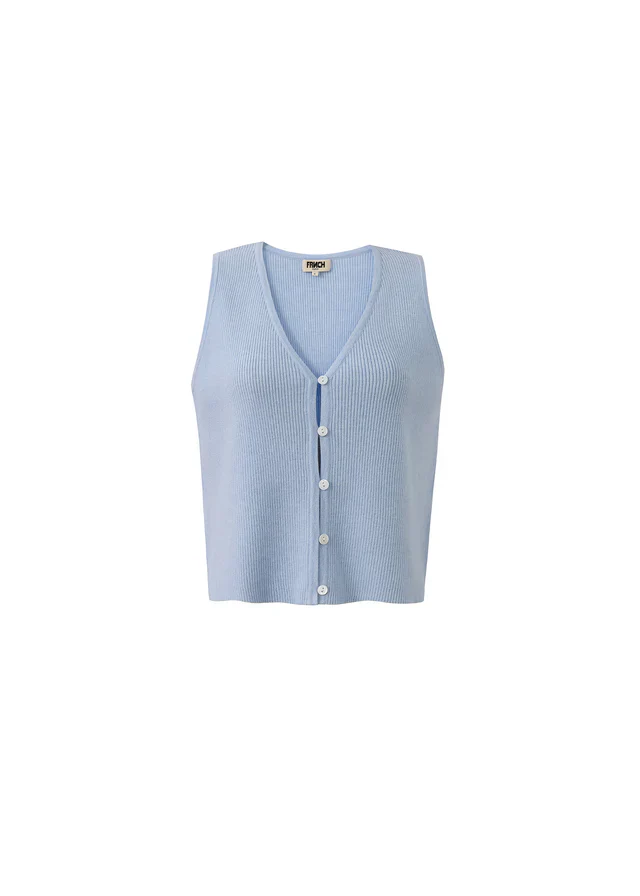 Maurane Sleeveless Top (Light Blue) - Image 5