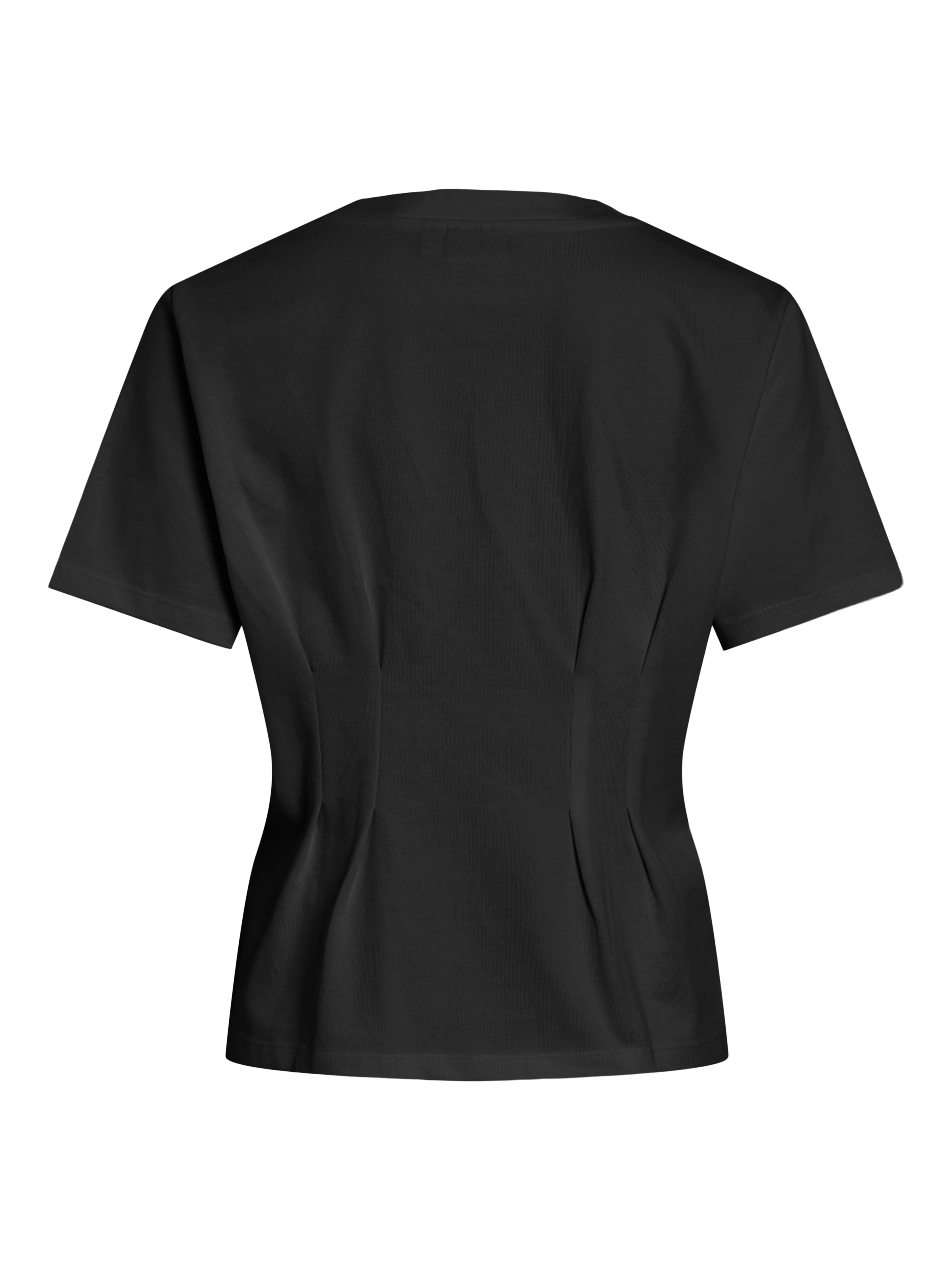 Maya Pleat T-Shirt (Black Beauty) - Image 2