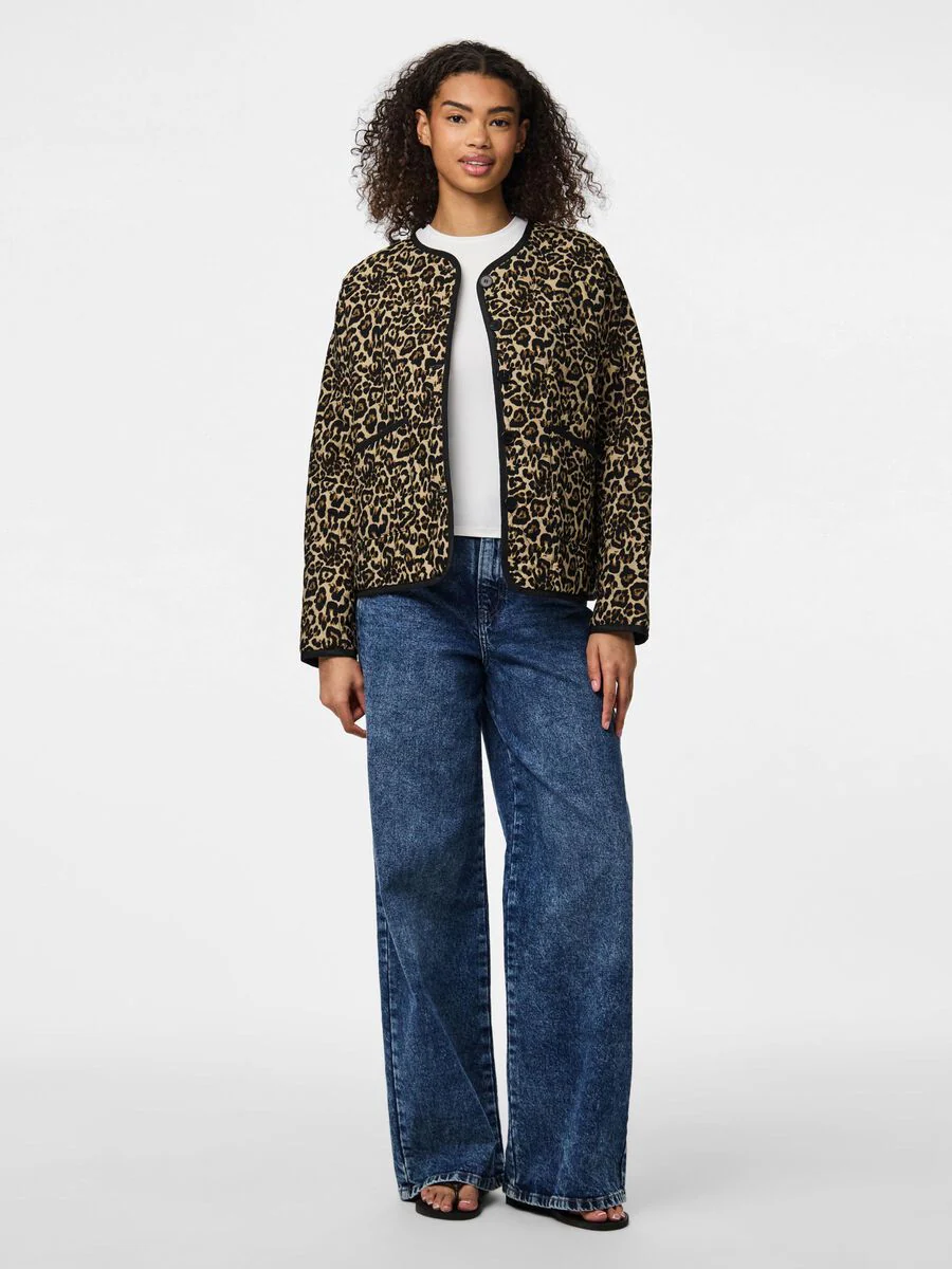 Mel Quilted Jacket (Silver Mink/Leo) - Image 2