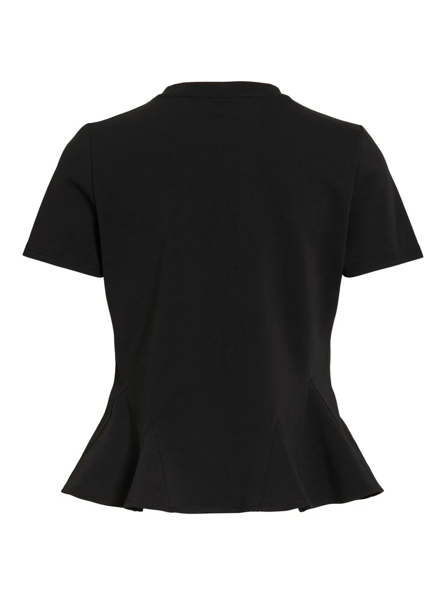 Mera Peplum T-Shirt (Black Beauty) - Image 6