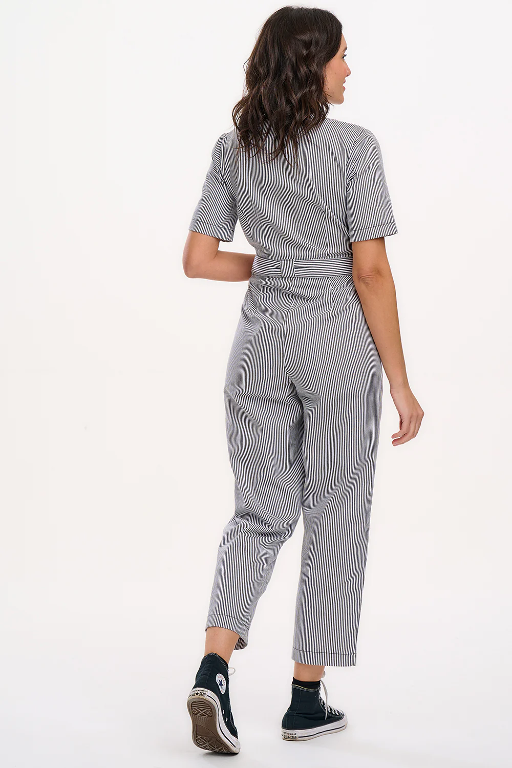 Meredith Boilersuit (Monochrome Stripe) - Image 4