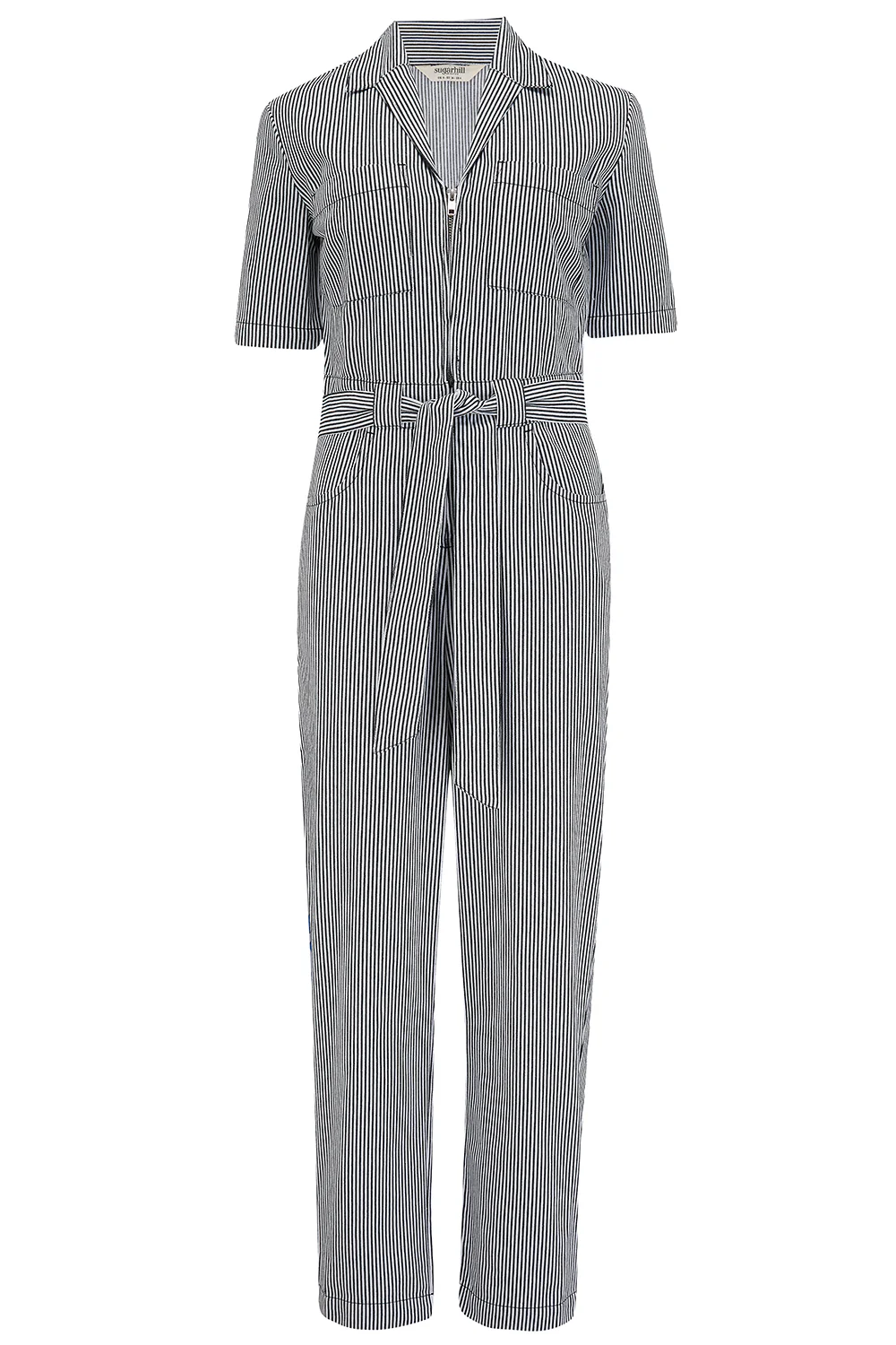 Meredith Boilersuit (Monochrome Stripe) - Image 5