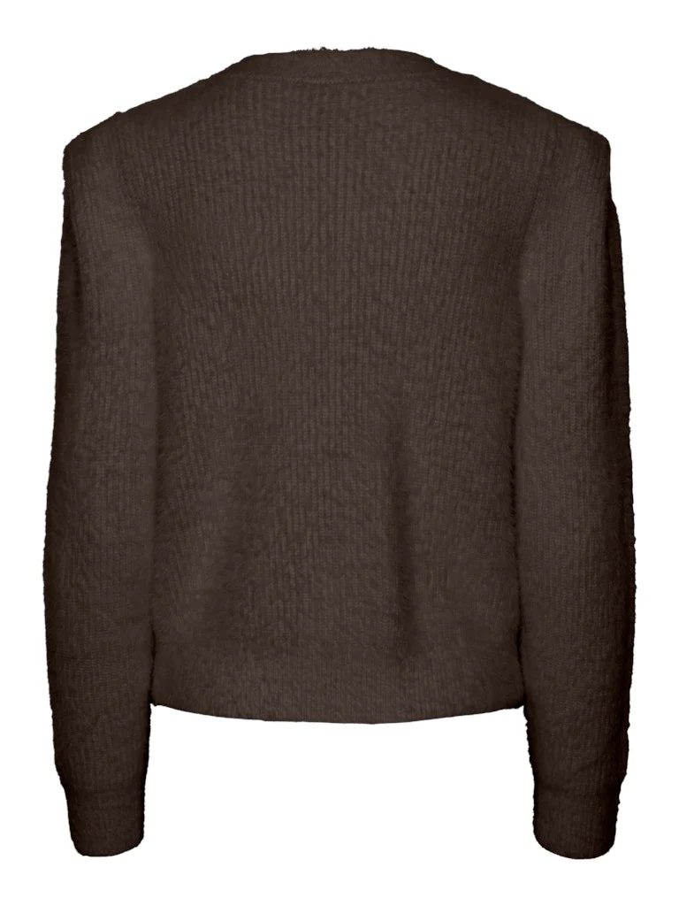 Michelle Knit Cardigan (Hot Fudge) - Image 3