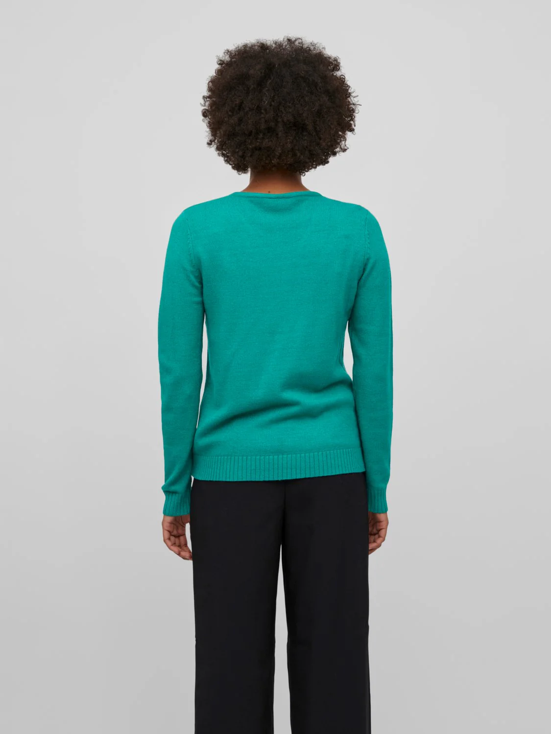 Miela V-Neck Jumper (Alhambra DARK MELANGE) - Image 3