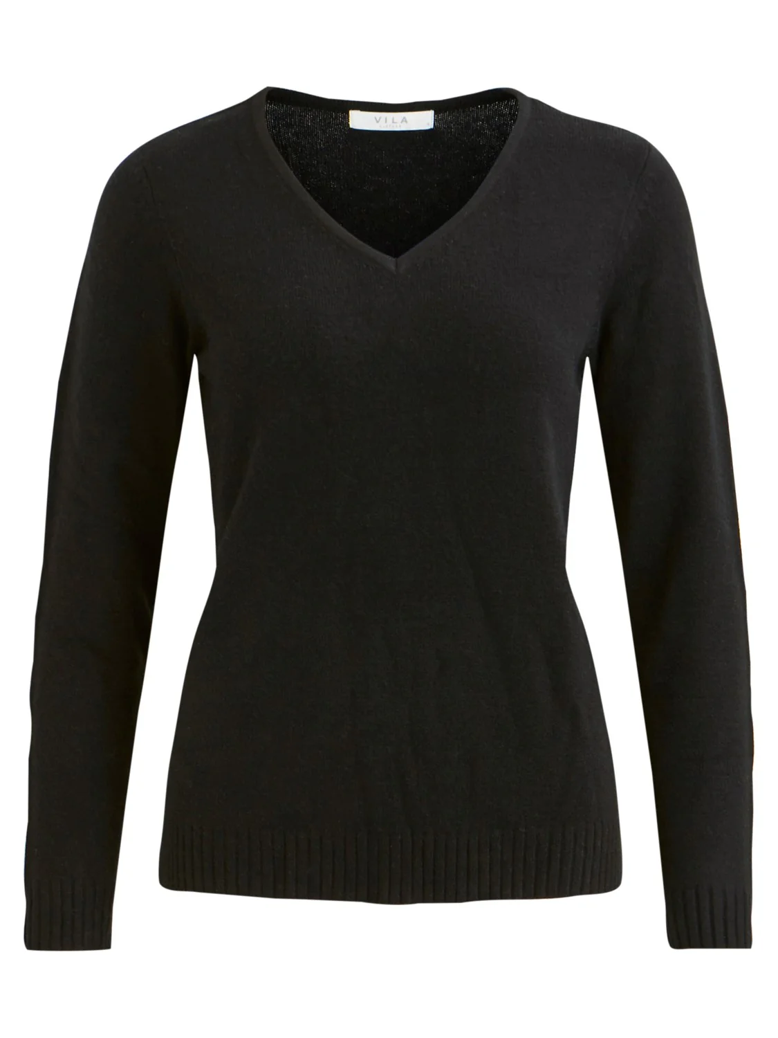 MIELA V-NECK JUMPER (BLACK) - Image 5