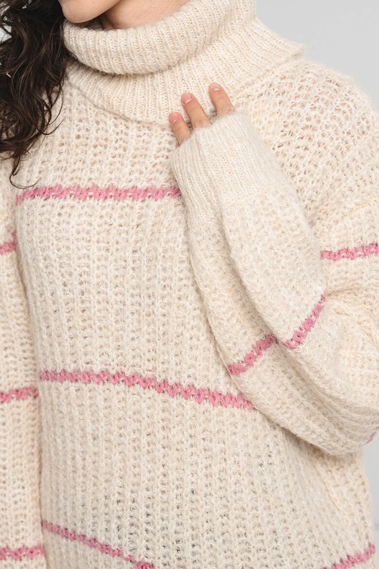 Miggo Roll Neck Jumper (Super light Natural/Polignac) - Image 2