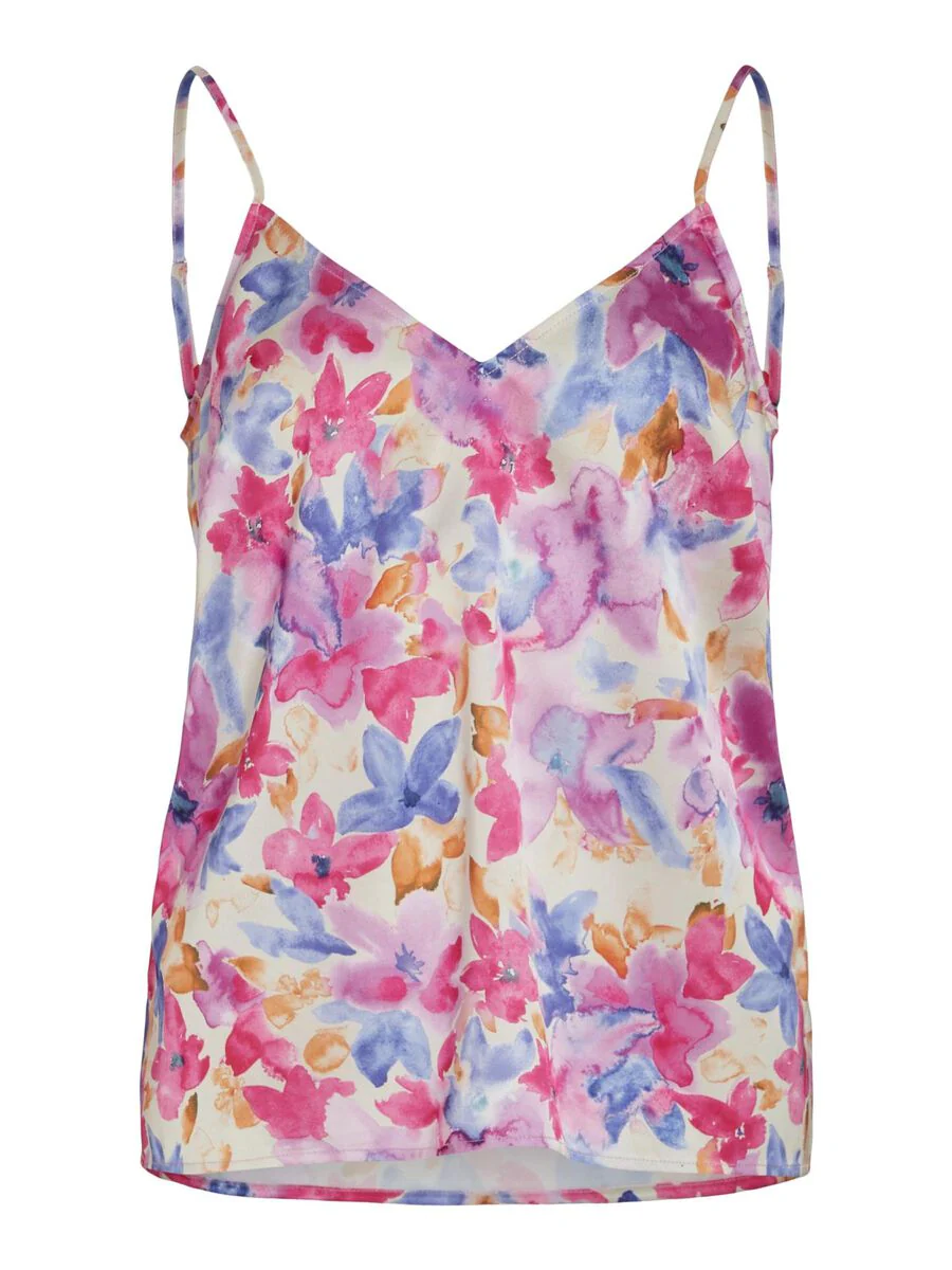 Milia V-Neck Strap Top (Birch/Colourful) - Image 6