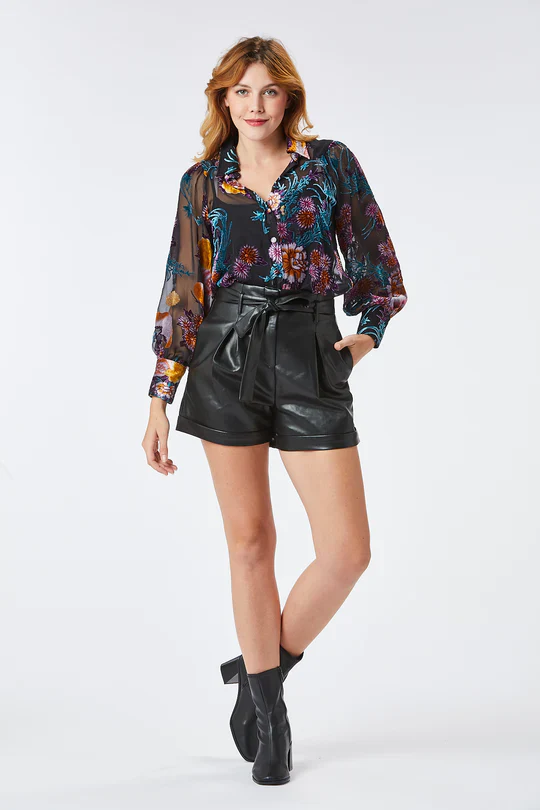 MILO VELVET SHIRT (BLACK) - Image 2