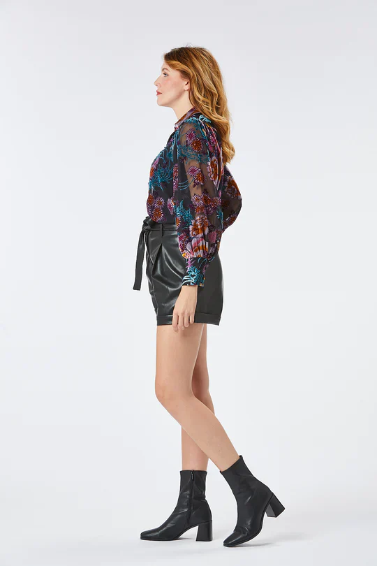 MILO VELVET SHIRT (BLACK) - Image 4
