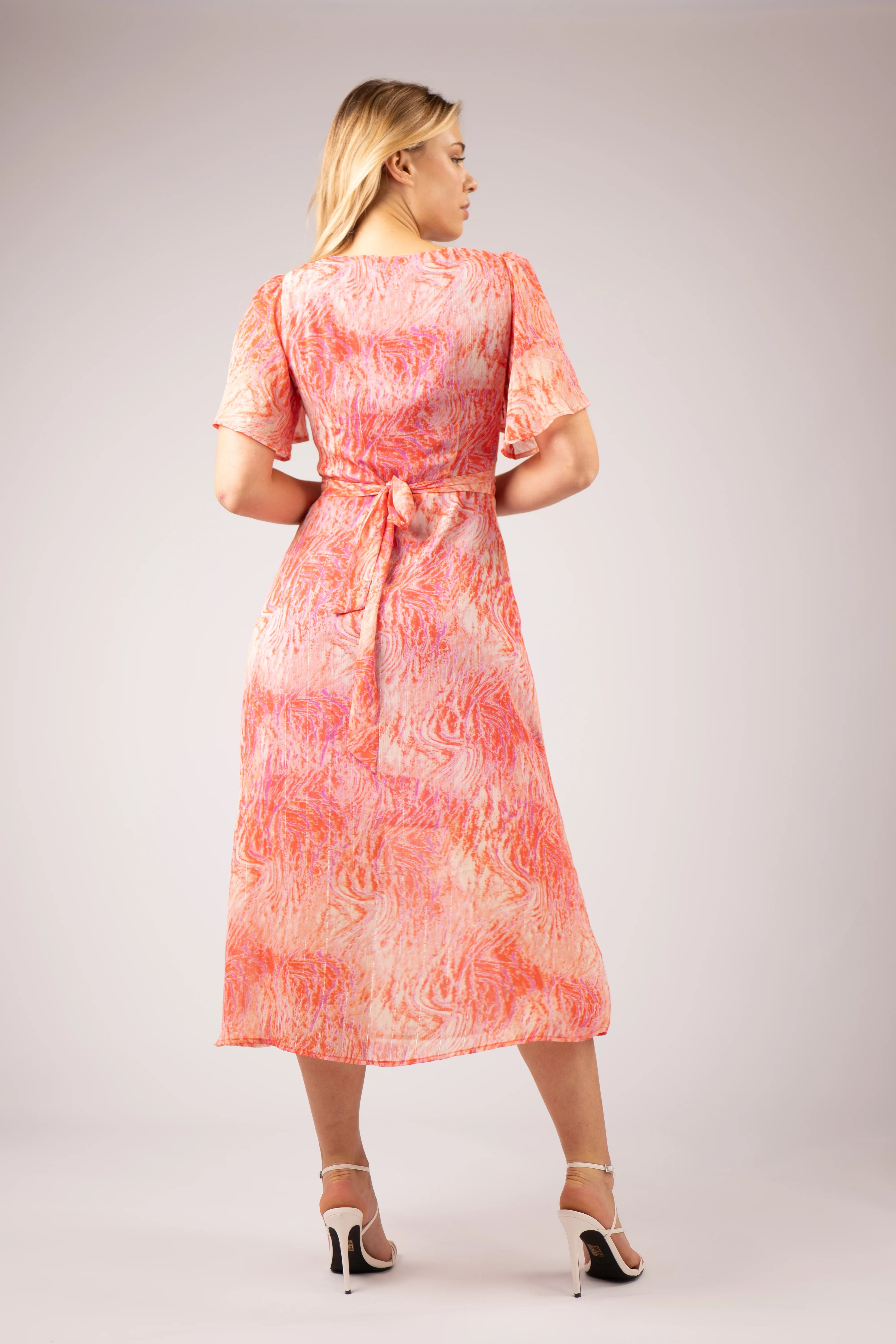 MIMI LONG COWL NECK DRESS (PINK) - Image 8