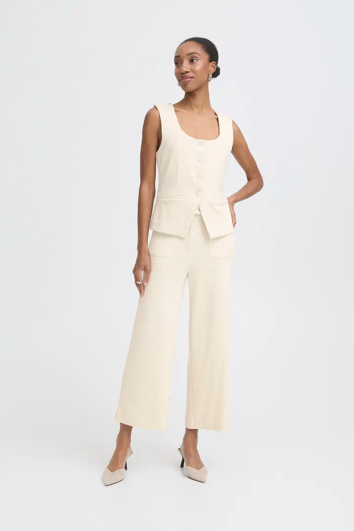 Mina Waistcoat (Almond Milk)