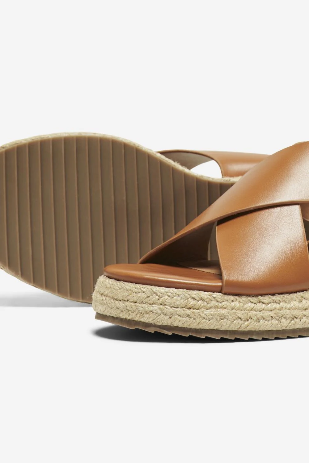Minerva Cross Strap Espadrille (Cognac) - Image 2