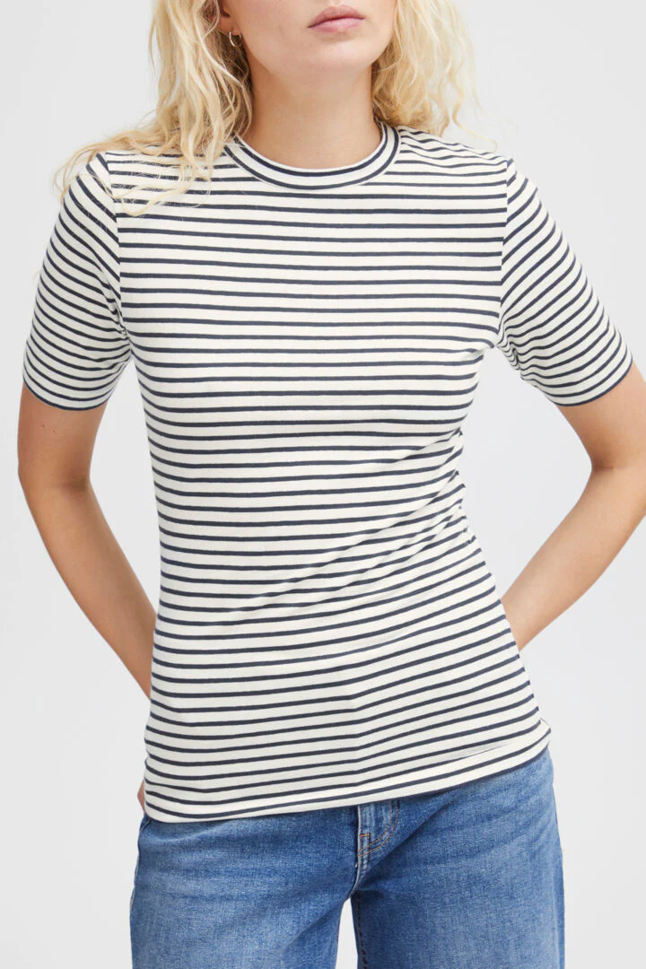 MIRYA T-SHIRT (TOTAL ECLIPSE STRIPE) - Image 2