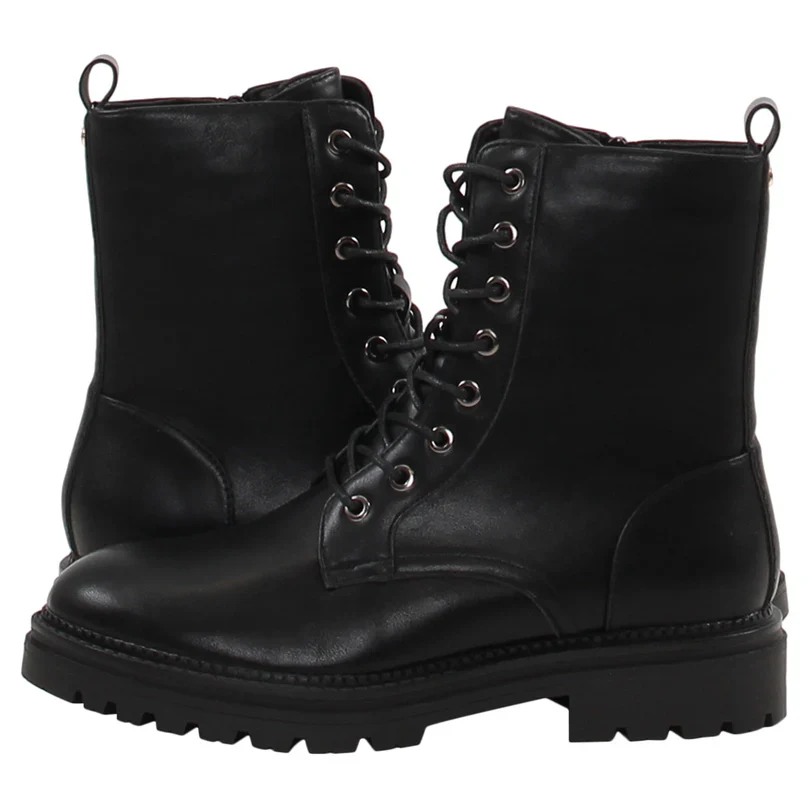 Mona Flat Boot (Black) - Image 3