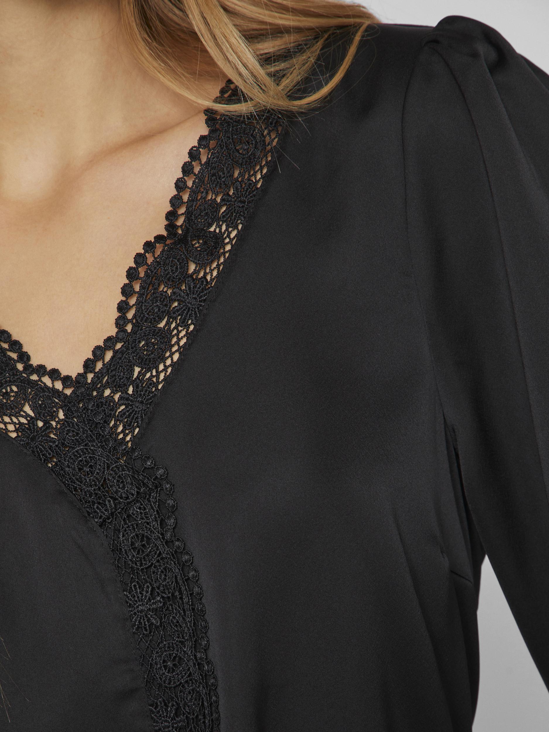 MONI LACE DETAIL TOP (BLACK) - Image 5
