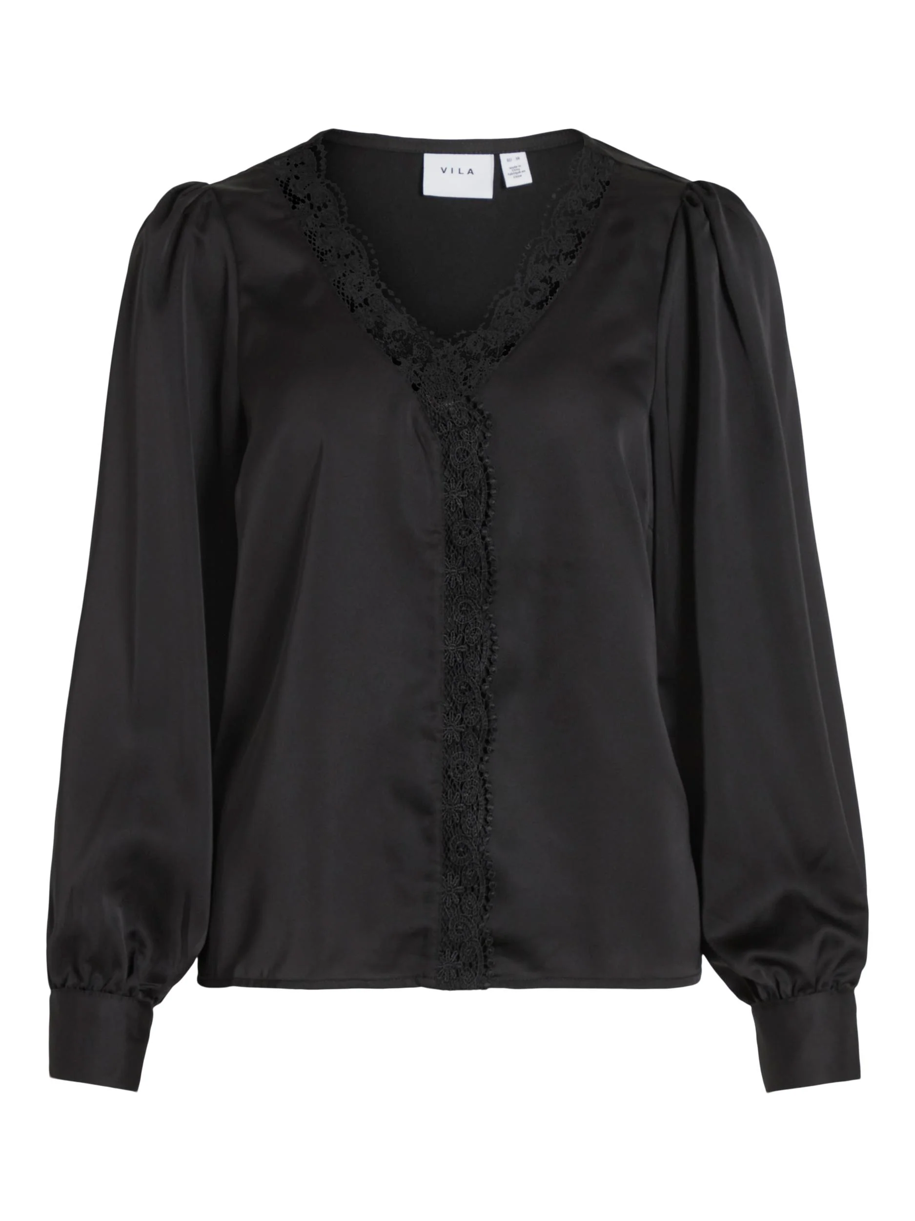 MONI LACE DETAIL TOP (BLACK) - Image 7