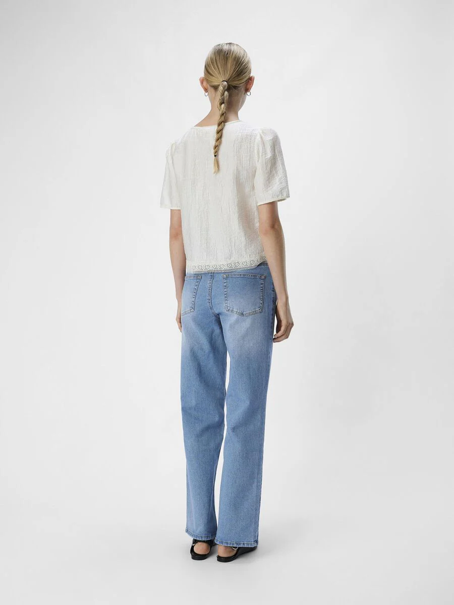 Monica Embroidered Top (Tofu) - Image 5