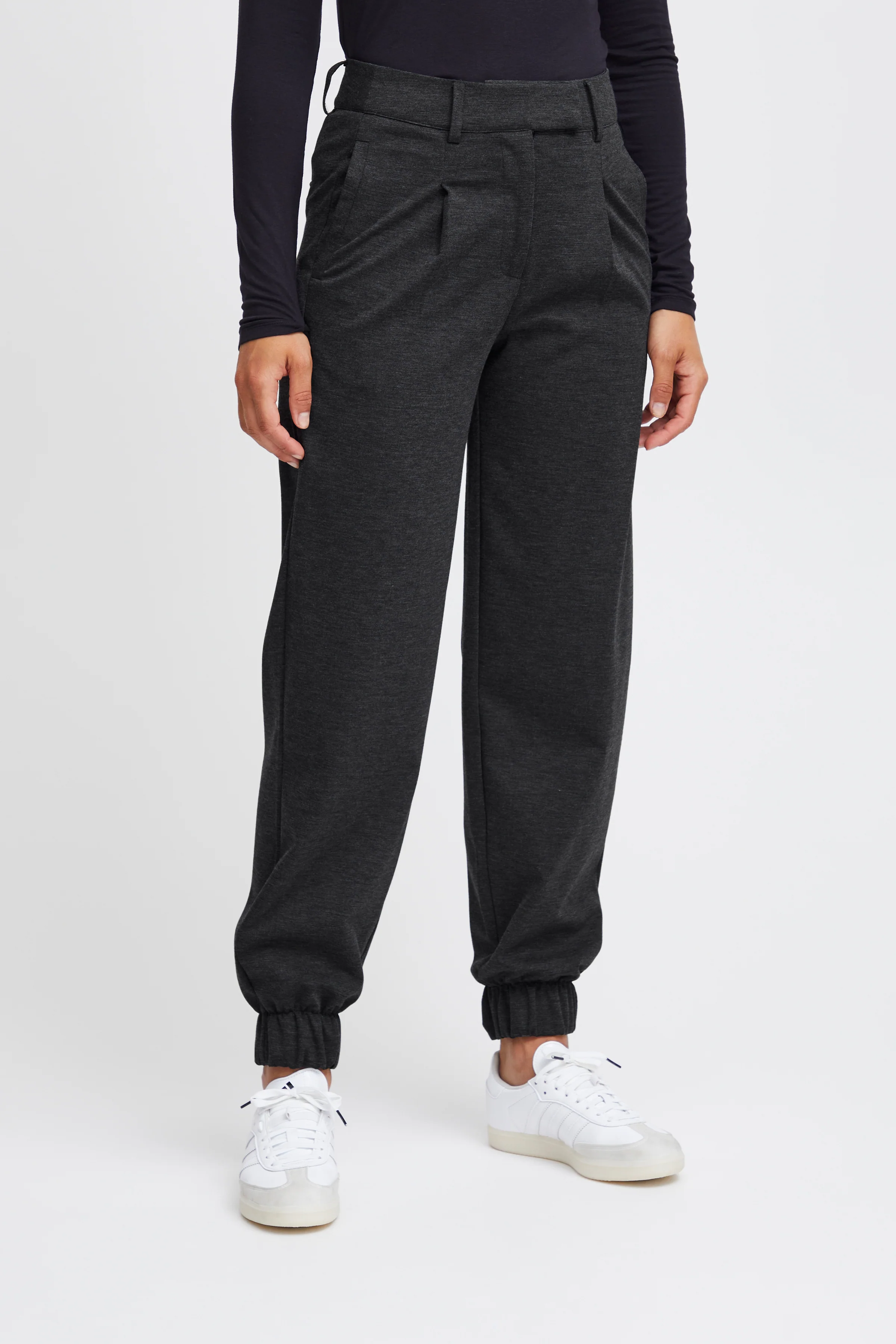 MONSE TROUSERS (DARK GREY MELANGE) - Image 3