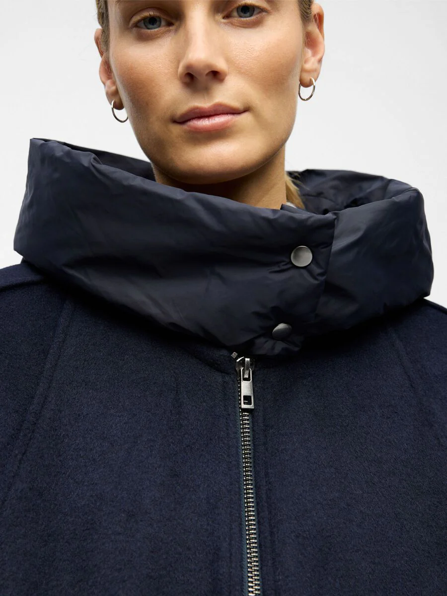 Moore Wool Bomber Jacket (Sky Captain) - Image 3