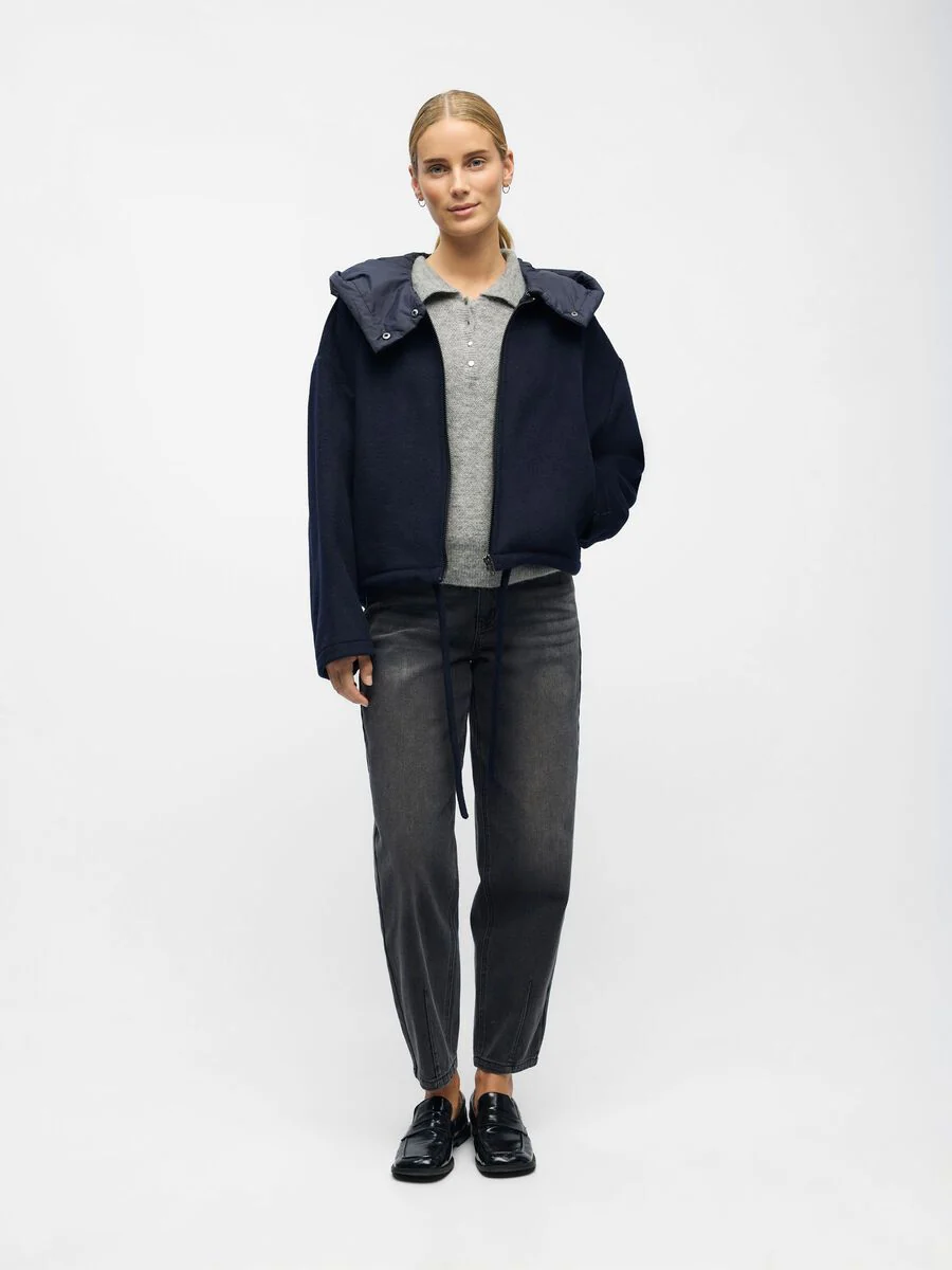 Moore Wool Bomber Jacket (Sky Captain) - Image 4