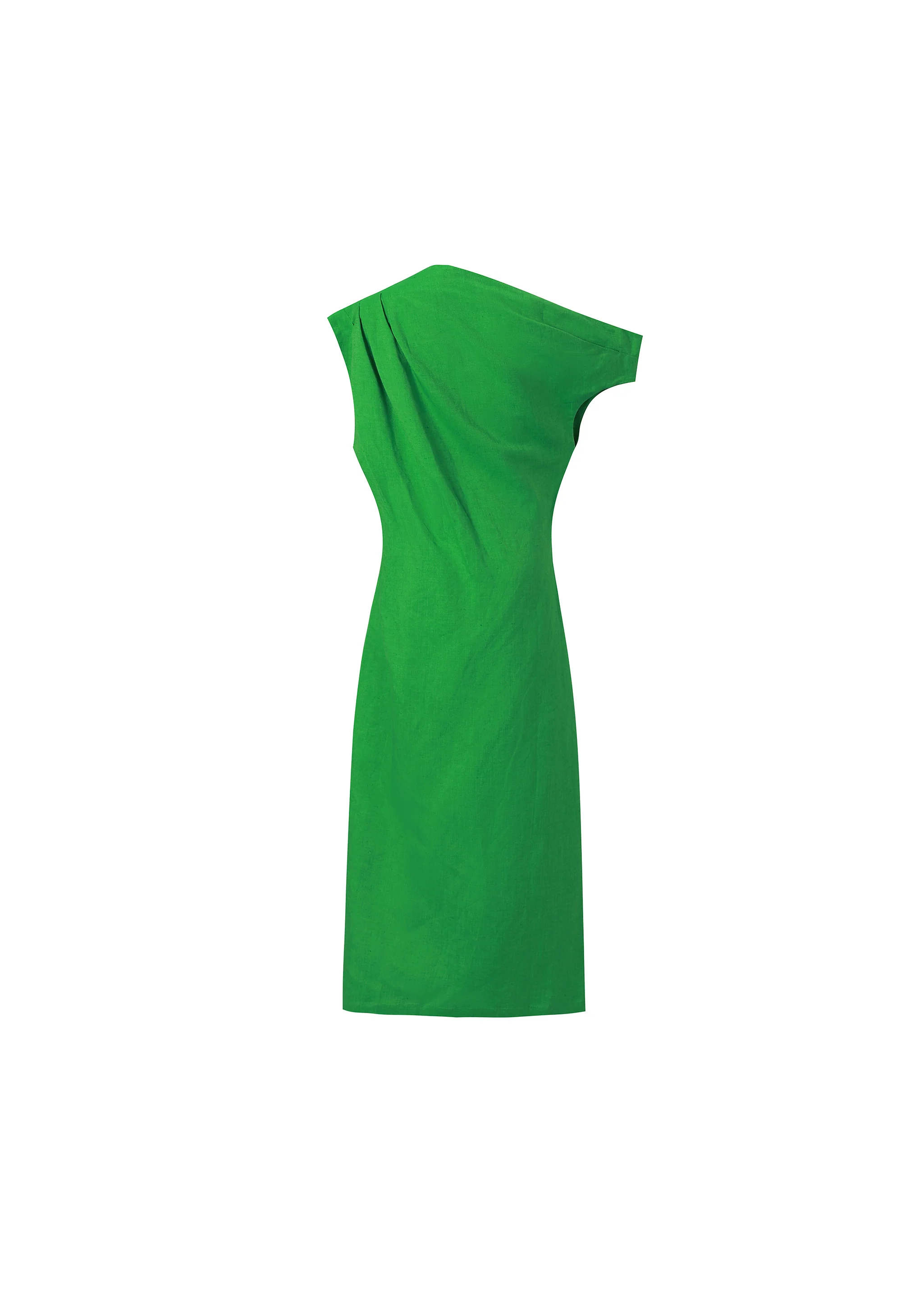 Morere Asymmetrical Midi Dress (Green) - Image 7
