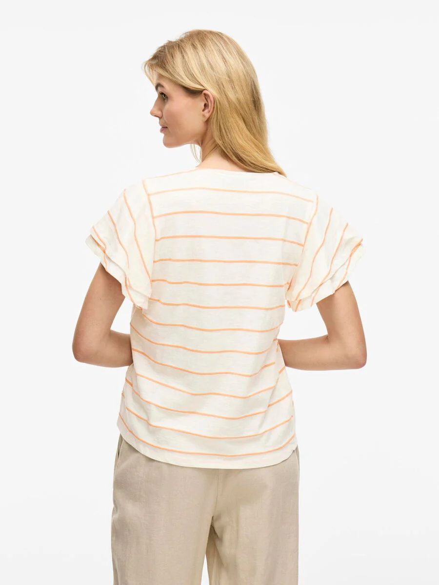 Morley T-Shirt (Birch/Cadmium Orange) - Image 2
