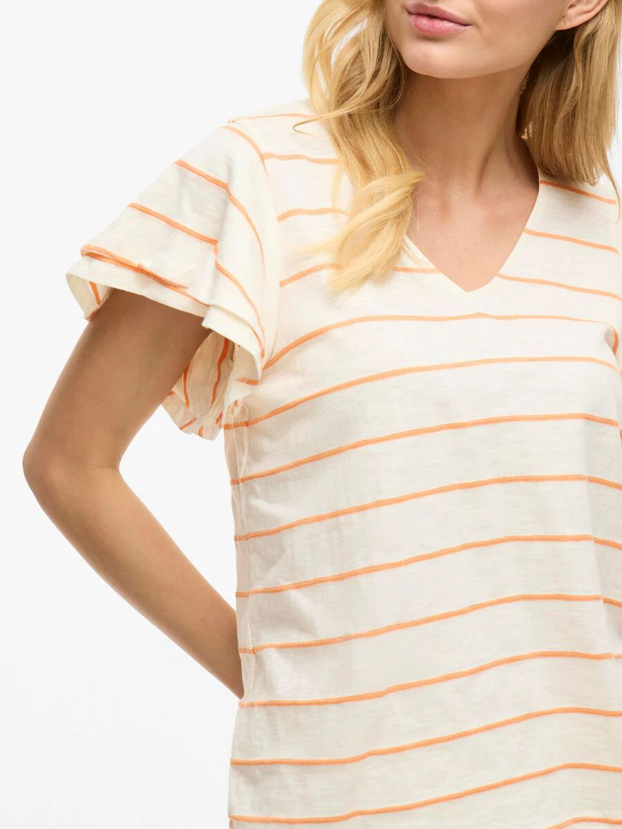 Morley T-Shirt (Birch/Cadmium Orange) - Image 3