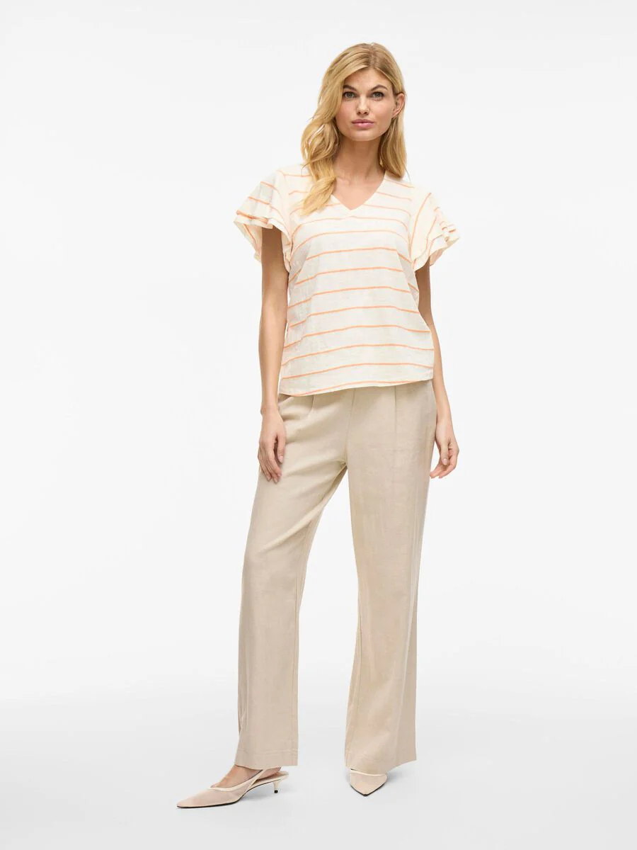 Morley T-Shirt (Birch/Cadmium Orange) - Image 4
