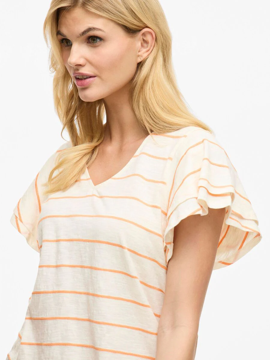 Morley T-Shirt (Birch/Cadmium Orange) - Image 5
