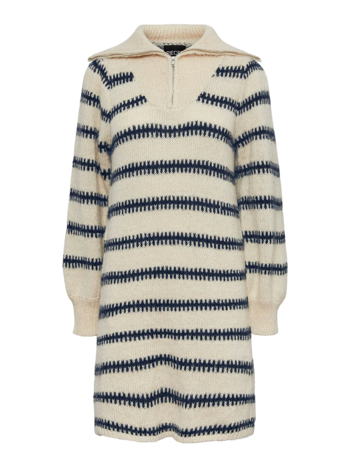 Nadine Half Zip Dress (Buttercream/Sky Captain) - Image 4