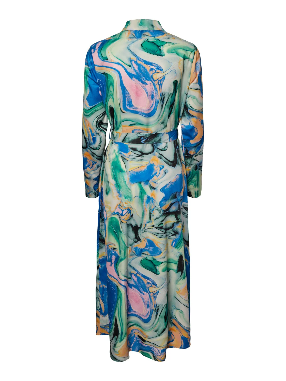 Nasha Midi Shirt Dress (Princess Blue Multi abstract) - Image 4