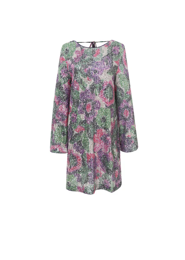 Nelie Sequin Mini Dress (Frnch Bouquet) - Image 2