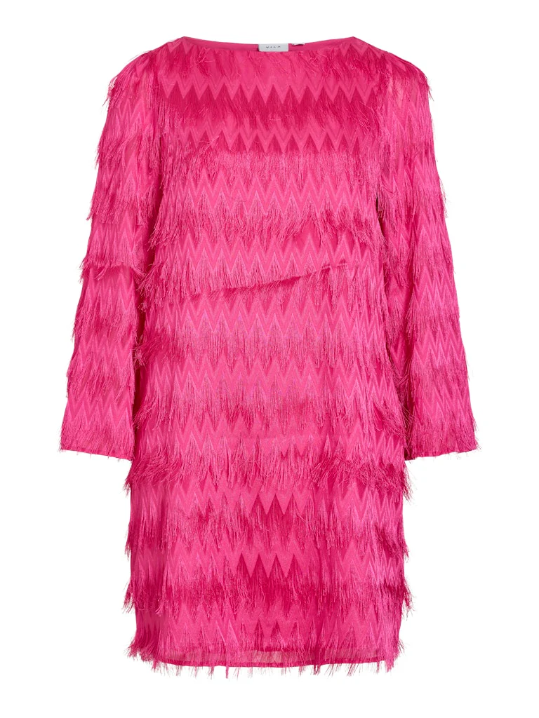 Nell Mini Dress (Raspberry Rose) - Image 2