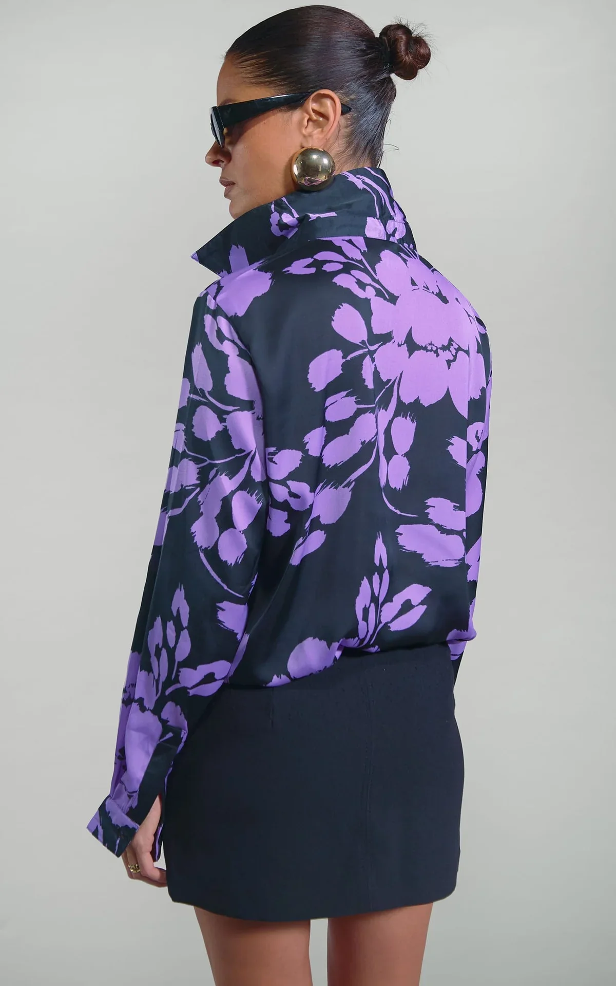 Nevada Shirt (Lilac/Black Floral) - Image 3