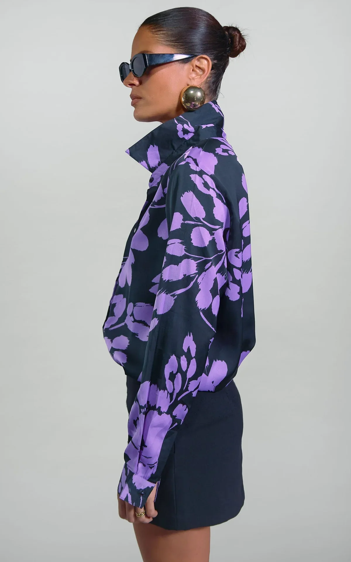 Nevada Shirt (Lilac/Black Floral) - Image 4